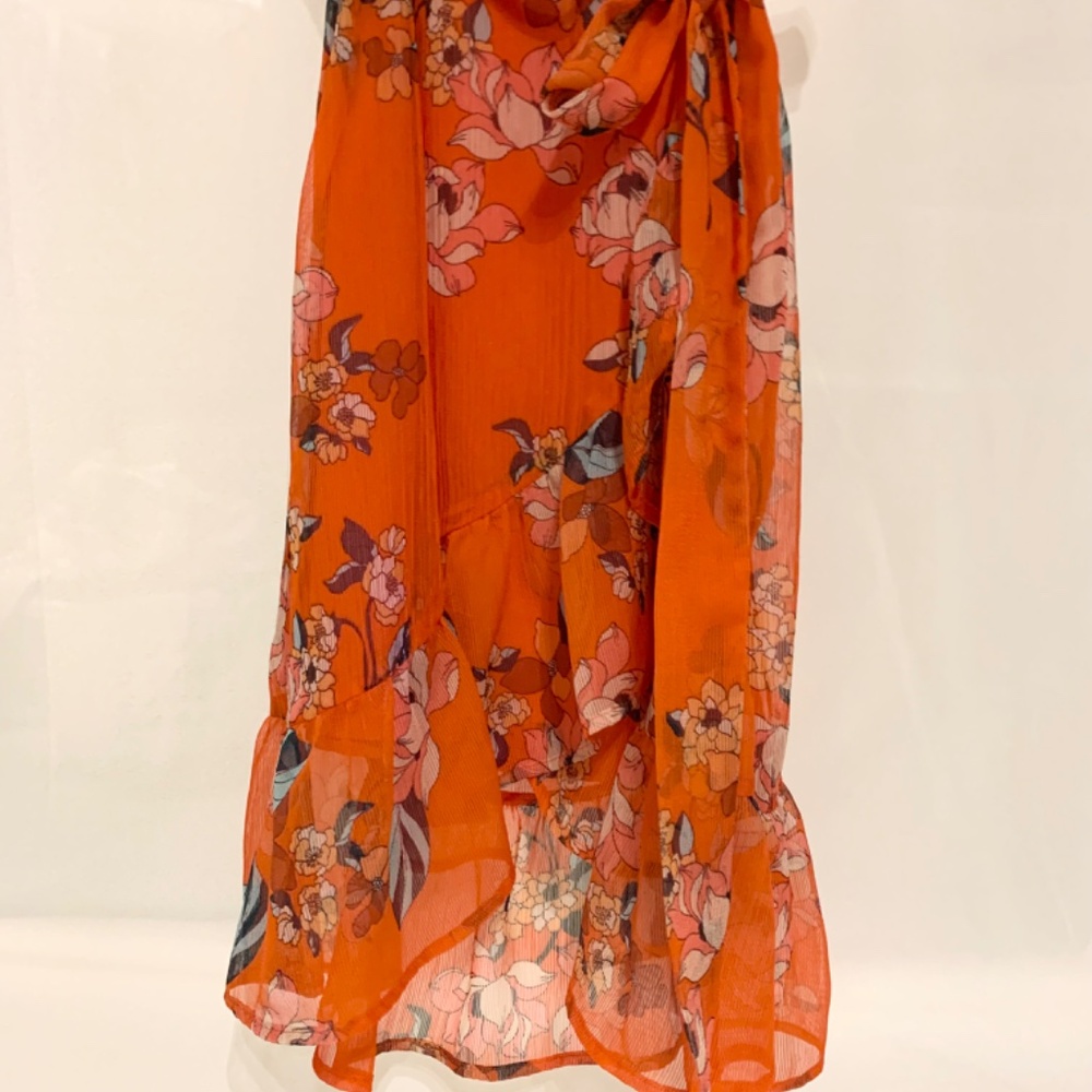 A New Day Orange Floral Dress - Picture 2 of 10